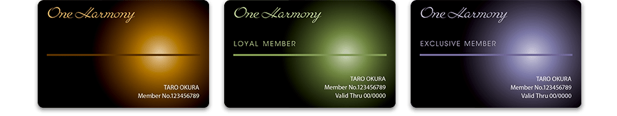 「One Harmony」会員カード